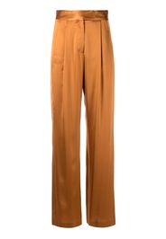 Michelle Mason Satinhose mit weitem Bein - Orange