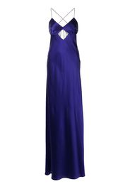 Michelle Mason Abendkleid mit Cut-Out - Blau