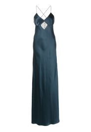 Michelle Mason Abendkleid mit Cut-Out - Blau