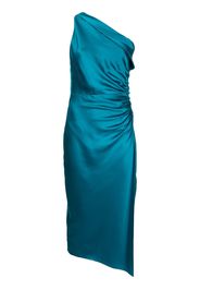 Michelle Mason Seidenkleid mit gerafftem Detail - Blau