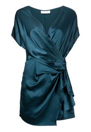 Michelle Mason Minikleid mit drapierten Akzenten - Blau