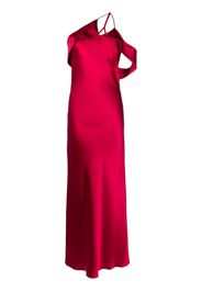 Michelle Mason bias-cut one-shoulder gown - Rot