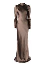 Michelle Mason Kleid mit offenem Rücken - Braun