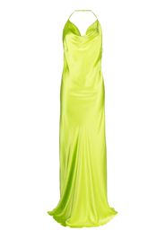 Michelle Mason bias-cut silk gown - Grün
