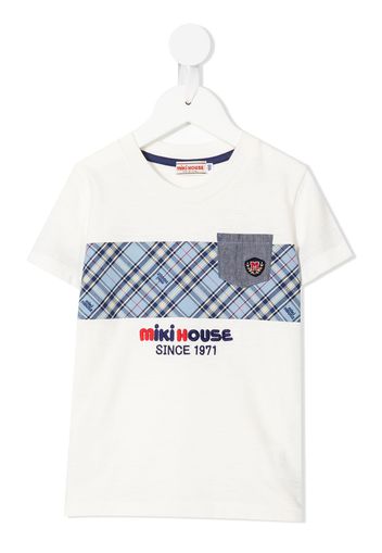 Miki House T-Shirt mit Logo-Print - Weiß
