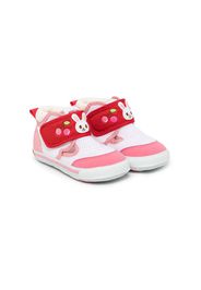 Miki House Sneakers mit Hasen-Patch - Rosa