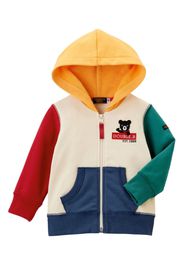 Miki House Kapuzenjacke mit Logo-Patch - Nude