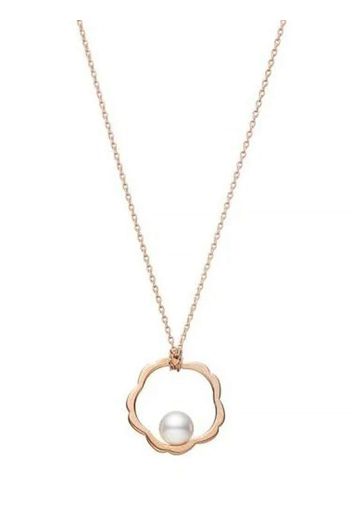 Mikimoto Rose gold Pearl Pendant Necklace - PINK