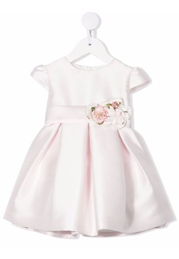 Mimilù Kleid mit Blumenapplikation - Rosa