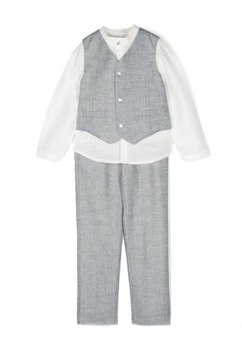 Mimilù three-piece linen suit - Blau