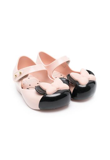 Mini Melissa Jelly-Ballerinas mit Minnie Maus - Nude