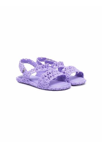 Mini Melissa open-toe touch-strap sandals - Violett