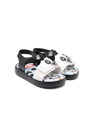 Mini Melissa 101 Dalmatians-print sandals - Schwarz