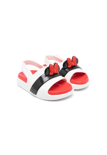 Mini Melissa bow-detail open toe sandals - Weiß