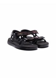 Mini Melissa Sandalen im Metallic-Look - Schwarz