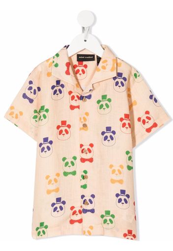 Mini Rodini panda-print shirt - Nude