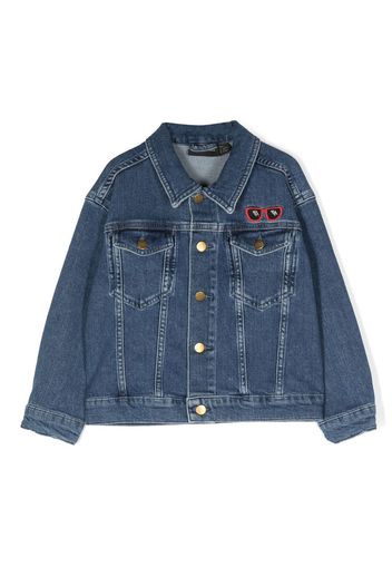 Mini Rodini long-sleeve denim jacket - Blau