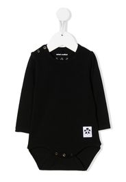 Mini Rodini logo long-sleeve bodysuit - Schwarz