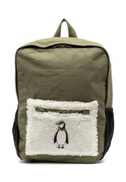 Mini Rodini Penguin cotton backpack - Grün