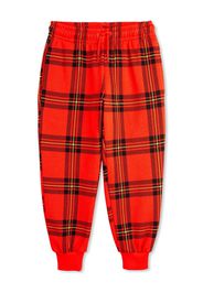 Mini Rodini check-print sweatpants - Rot