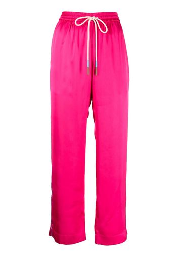 Mira Mikati x Javier Calleja satin pyjama bottoms - Rosa