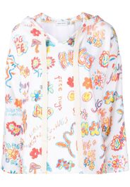 Mira Mikati sketch-print cotton hoodie - Mehrfarbig