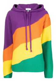 Mira Mikati wavey stripe-print hoodie - Mehrfarbig