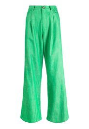 Mira Mikati wide-leg cotton trousers - Grün