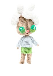 Mira Mikati x Javier Calleja crochet-knit doll - Grün