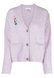 Mira Mikati embroidered-design V-neck cardigan - Violett