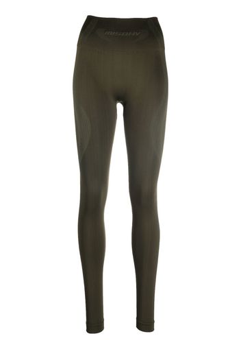 MISBHV logo-print stretch leggings - Grün