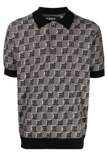 MISBHV logo-jacquard polo shirt - Nude