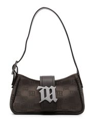 MISBHV monogram-detail shoulder bag - Braun