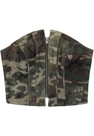 MISBHV Camo Corset top - Grün
