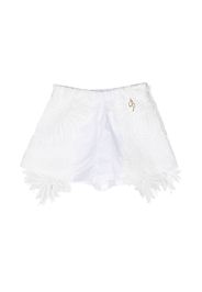 Miss Blumarine lace detail shorts - Weiß