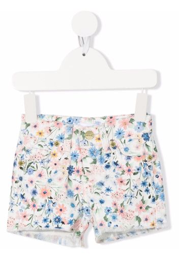 Miss Grant Kids floral-print shorts - Weiß