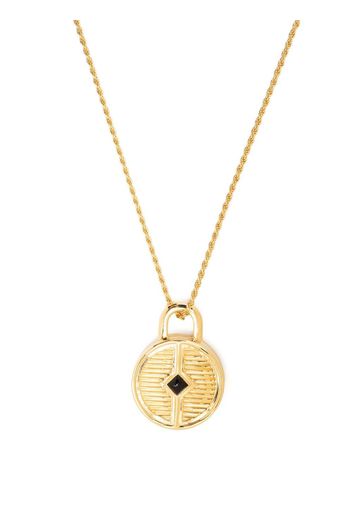 Missoma onyx locket necklace - Gold