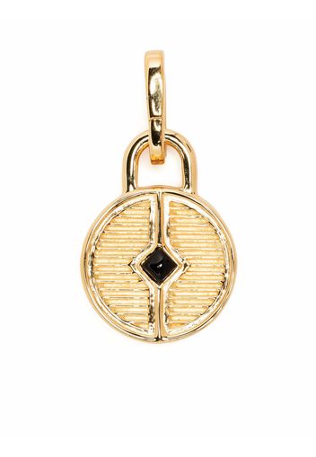 Missoma engravable onyx ridge locket clip-on pendant - Gold