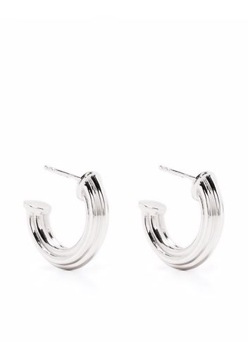 Missoma medium ridge hoop earrings - Silber