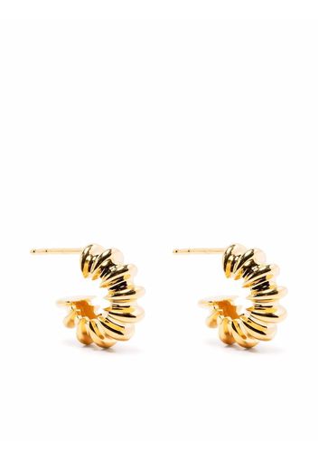 Missoma medium rigged claw hoop earrings - Gold