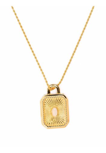 Missoma square locket rope necklace - Gold