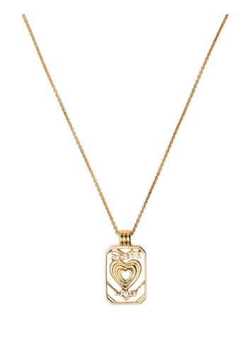 Missoma Peace and Love tag necklace - Gold