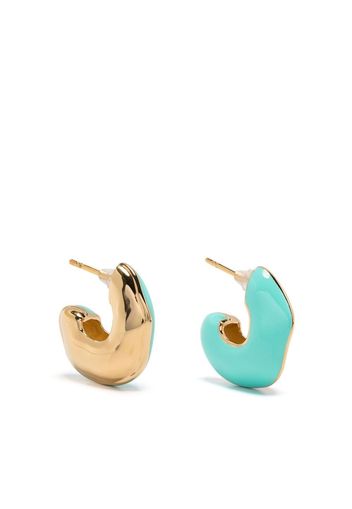 Missoma chunky half-hoop earrings - Blau