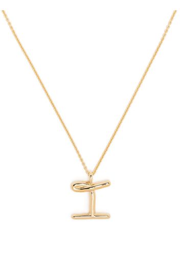 Missoma Curly Molten initial pendant necklace - Gold