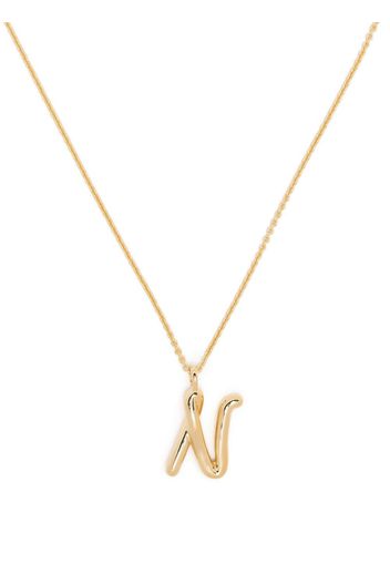 Missoma Curly Molten initial pendant necklace - Gold