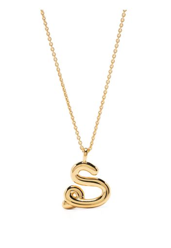 Missoma S-letter pendant chain-link necklace - Gold