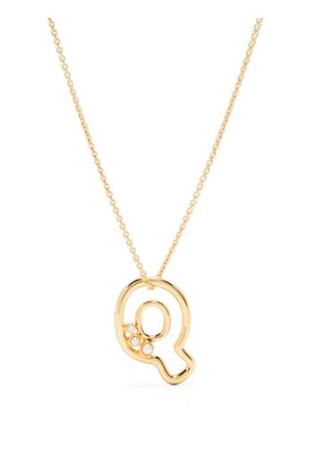 Missoma Q-letter pendant chain-link necklace - Gold