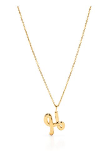 Missoma Curly Molten initial pendant necklace - Gold