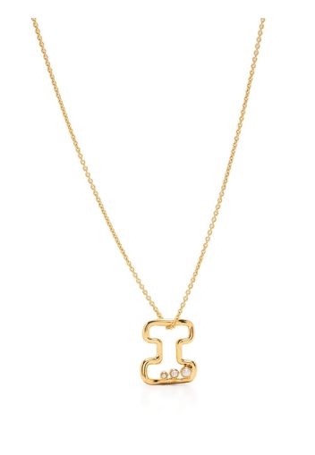 Missoma Chubby Pearl Initial Necklace - Gold