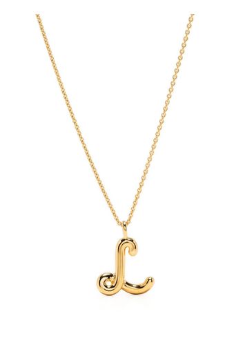 Missoma Curly Molten initial pendant necklace - Gold